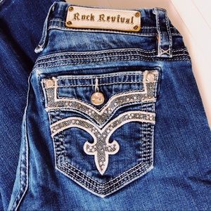 SOLD! Rock Revival Iselin embellished bootcut jean